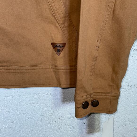 Weatherproof Vintage Men's Cotton Twill Stretch Work Jacket tan Large $75 - Picture 6 of 8